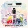 IGET Bar Plus S3 10000 Malina Grozdje Mango